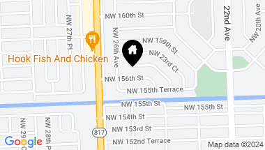 Map of 2545 NW 156th St, Miami Gardens FL, 33054
