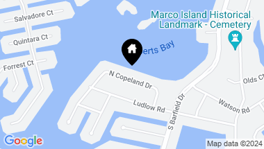Map of 1640 N Copeland DR, MARCO ISLAND FL, 34145