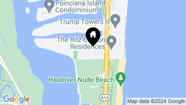 Map of 100 Bayview Dr # 701, Sunny Isles Beach FL, 33160