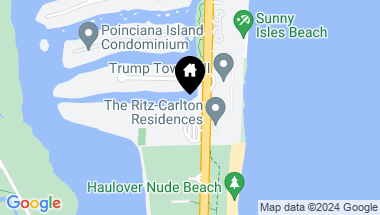 Map of 100 Bayview Dr # 1422, Sunny Isles Beach FL, 33160