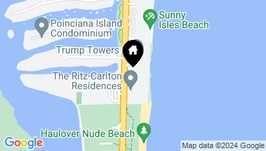 Map of 15811 Collins Ave # 2907, Sunny Isles Beach FL, 33160