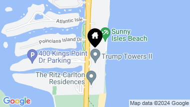 Map of 16001 COLLINS AVE 502, Sunny Isles Beach FL, 33160