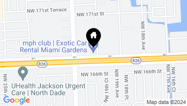 Map of 2001 NW 167th St, Miami Gardens FL, 33056