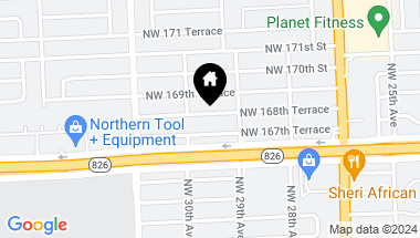 Map of 2950 NW 168th Ter, Miami Gardens FL, 33056
