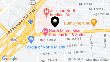 Map of 65 NW 167th St # 73 Unit: 71-73, North Miami Beach FL, 33169