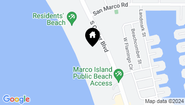 Map of 176 S COLLIER BOULEVARD, PH-A, Marco Island FL, 34145