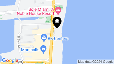 Map of 17121 Collins Ave # 1908, Sunny Isles Beach FL, 33160