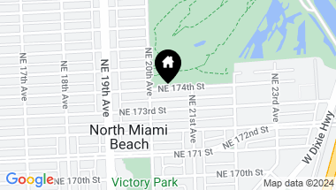 Map of 2040 NE 174th St, North Miami Beach FL, 33162