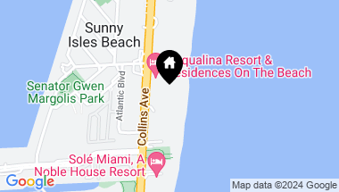 Map of 17749 Collins Ave # 1402, Sunny Isles Beach FL, 33160