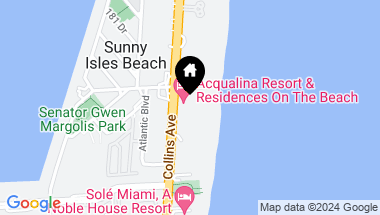 Map of 17875 Collins Ave # 905, Sunny Isles Beach FL, 33160