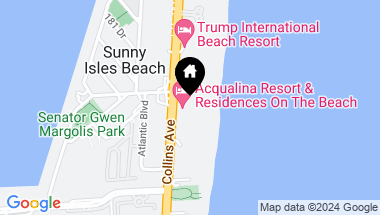 Map of 17875 Collins Ave Unit: PH4601, Sunny Isles Beach FL, 33160