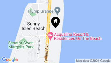 Map of 17901 Collins # 1801, Sunny Isles Beach FL, 33160