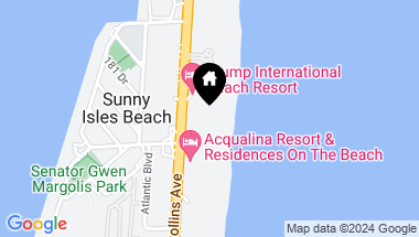 Map of 17975 Collins Ave # 2401, Sunny Isles Beach FL, 33160