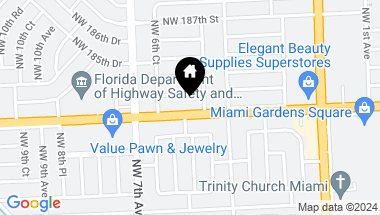 Map of 571 NW 183rd St, Miami FL, 33169