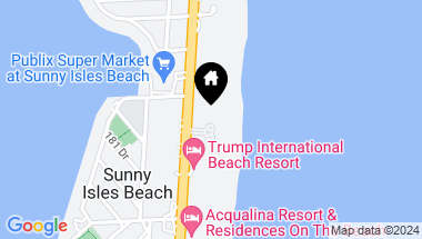 Map of 18201 Collins Ave 1901, Sunny Isles Beach FL, 33160