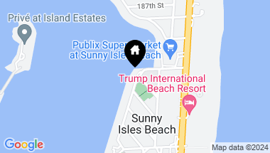 Map of 18260 N Bay Rd 304, Sunny Isles Beach FL, 33160