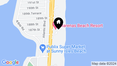 Map of 18671 Collins Ave # 1602, Sunny Isles Beach FL, 33160