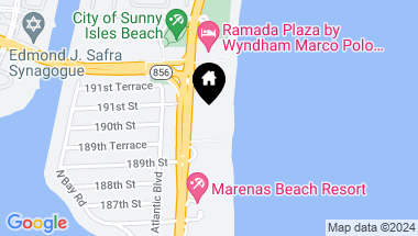 Map of 18975 Collins Ave # 4100, Sunny Isles Beach FL, 33160