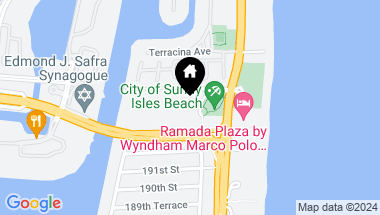 Map of 19370 Collins Ave, Sunny Isles Beach FL, 33160