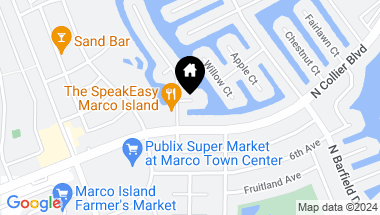 Map of 1131 Fern CT, MARCO ISLAND FL, 34145
