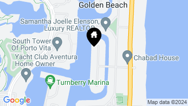 Map of 220 S Island Dr, Golden Beach FL, 33160