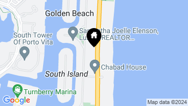 Map of 260 Ocean Blvd, Golden Beach FL, 33160