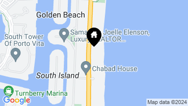 Map of 263 Ocean Blvd, Golden Beach FL, 33160