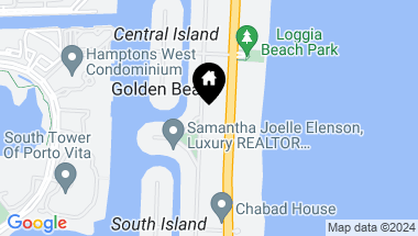 Map of 333 Golden Beach Dr, Golden Beach FL, 33160