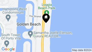 Map of 355 Ocean Blvd, Golden Beach FL, 33160