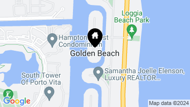 Map of 00 Ocean Blvd, Golden Beach FL, 33160