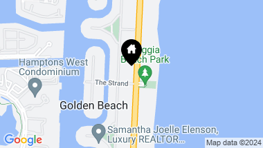 Map of 410 Ocean Blvd, Golden Beach FL, 33160