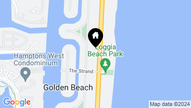 Map of 436 Ocean Blvd, Golden Beach FL, 33160