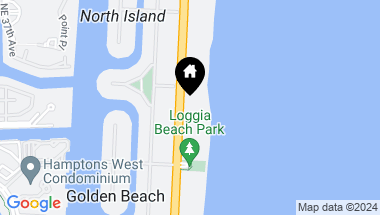 Map of 469 Ocean Blvd, Golden Beach FL, 33160