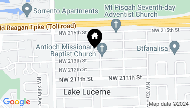Map of 3420 NW 213th Ter, Miami Gardens FL, 33056