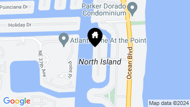 Map of 610 N Island, Golden Beach FL, 33160