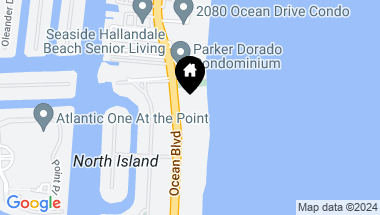 Map of 667 Ocean Boulevard, Golden Beach FL, 33160
