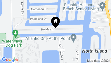 Map of 391 Holiday Dr, Hallandale Beach FL, 33009