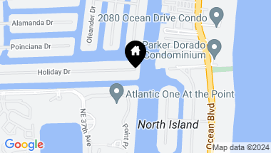 Map of 101 Holiday Dr, Hallandale Beach FL, 33009