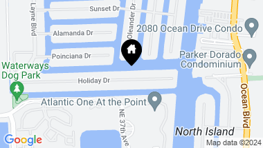 Map of 306 Holiday Dr, Hallandale Beach FL, 33009