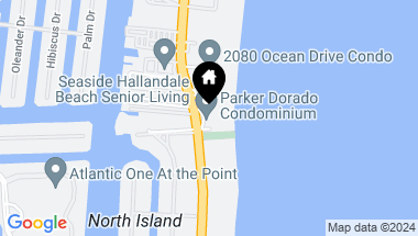 Map of 3180 S Ocean Dr # 1503, Hallandale Beach FL, 33009