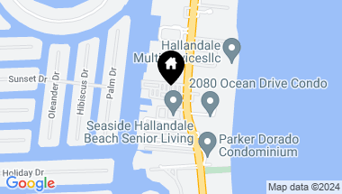 Map of 2049 S Ocean Dr # 1102, Hallandale Beach FL, 33009