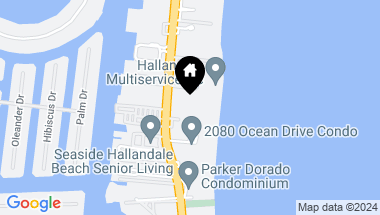 Map of 2000 S Ocean Drive 16A, Hallandale Beach FL, 33009