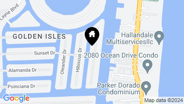Map of 546 Palm Dr, Hallandale Beach FL, 33009