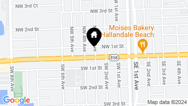 Map of 300 W Hallandale Beach Blvd Unit: 306, Hallandale Beach FL, 33009