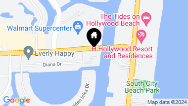 Map of 2602 E Hallandale Beach Blvd Unit: R1104, Hallandale Beach FL, 33009