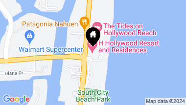 Map of 4111 S Ocean Dr # 1808, Hollywood FL, 33019
