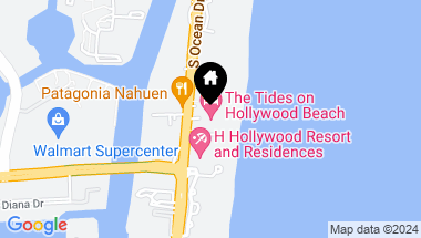 Map of 3901 S Ocean Dr # 11S, Hollywood FL, 33019