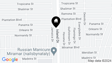 Map of 2260 Island Drive, Miramar FL, 33023