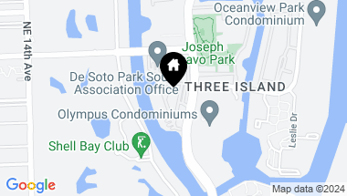 Map of 701 Three Islands Blvd # 312, Hallandale Beach FL, 33009