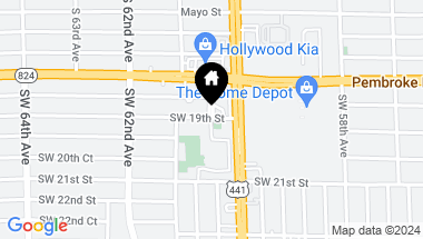 Map of xxxx SW 19th St, Hollywood FL, 33023